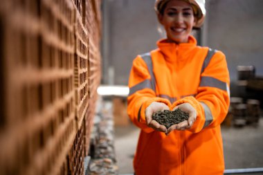İnşaat endüstrisi için enerji tasarruflu kil tuğlalar yapmak için doğal malzemeler kullanılıyor..