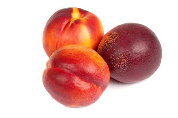 Three nectarine — Stock Photo, Image