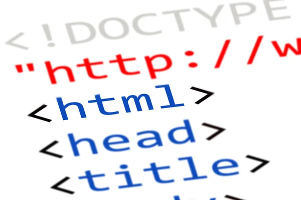Internet HTML-code — Stockfoto