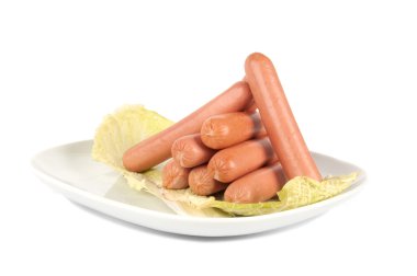 bir tabak taze sosis