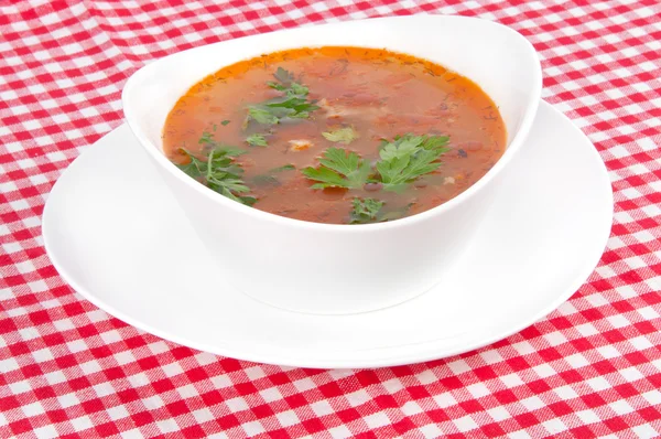 熱いトマト スープ — ストック写真