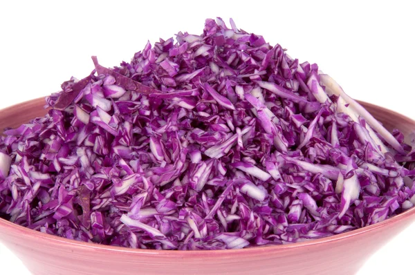 A salad of red cabbage in a bowl — Stock Photo, Image