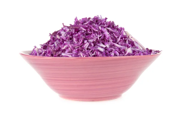 A salad of red cabbage in a bowl — Stock Photo, Image