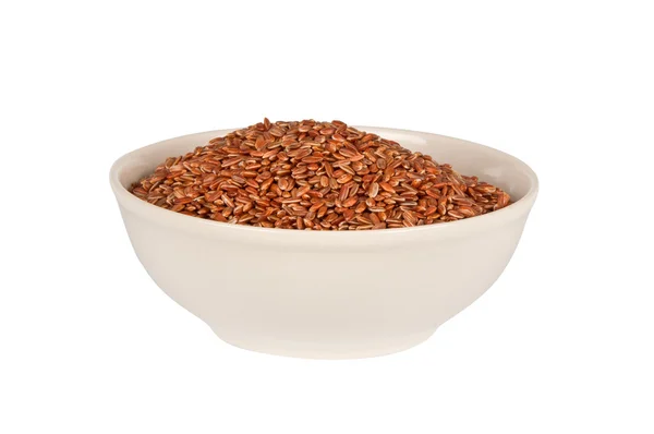 Red rice in a bowl — Stock Photo, Image