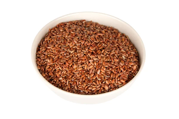 Red rice in a bowl — Stock Photo, Image