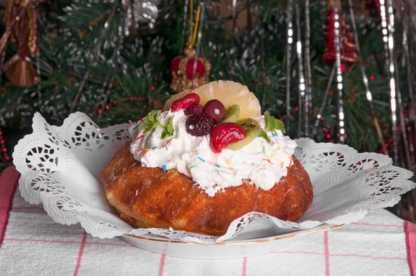 Biscuit en kerstboom — Stockfoto
