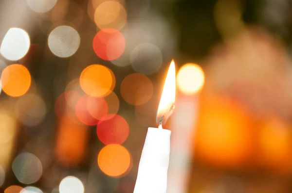 mum ışıkları ve bokeh