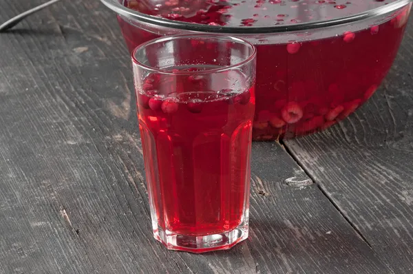 Stewed cranberries and other berries — Stock Photo, Image