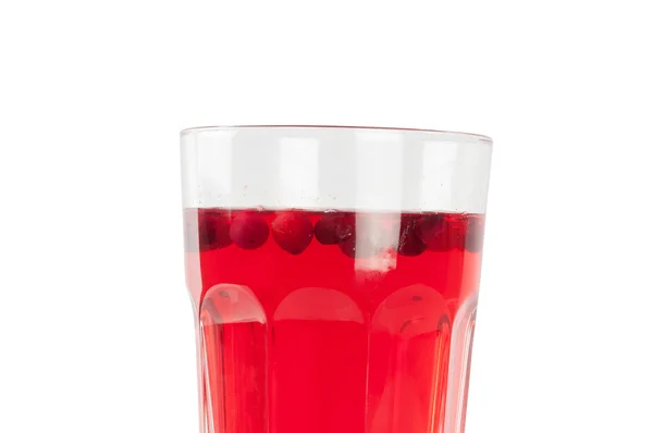 Stewed cranberries in a glass — Stock Photo, Image