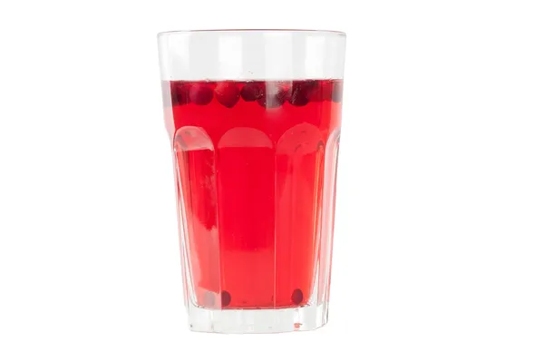 Stewed cranberries in a glass — Stock Photo, Image