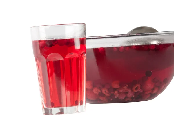 Cranberry rebus dan buah berry lainnya — Stok Foto