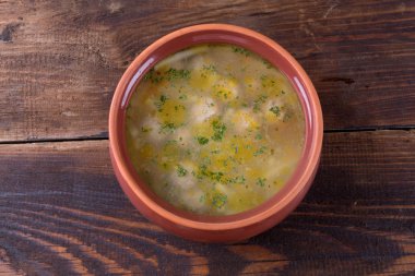 bir kase çorba köfte