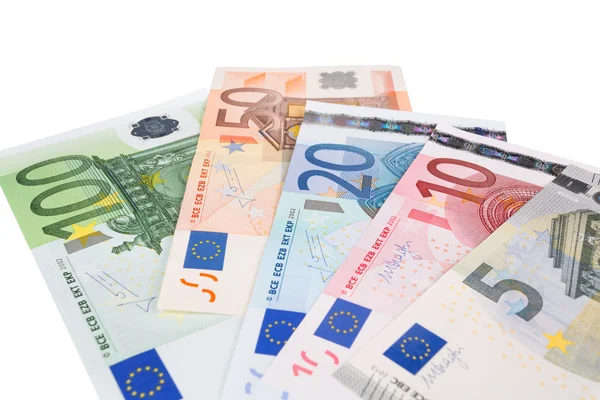 Closeup τραπεζογραμματίων ευρώ — Φωτογραφία Αρχείου