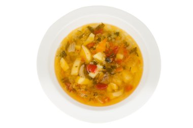 soupe épaisse dans un bol