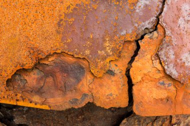 paslı metal yıpranmış ve yıpranmış arka plan dokulu