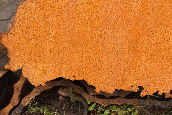 Texturerat Rostig metall väderbitna och slitna abstrakt bakgrund — Stockfoto