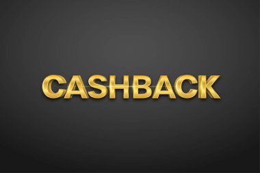 Altın parlak harflerle nakit para konsepti