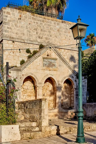 Zichron Akov Srail Benjamin Havuzu Deposu Cömert Baron Benjamin Edmond — Stok fotoğraf