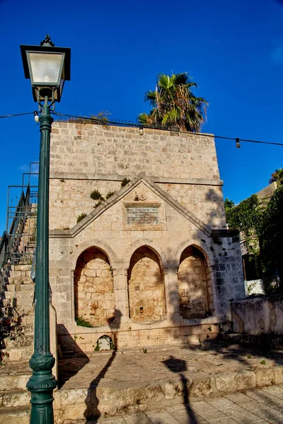 Zichron Akov Srail Benjamin Havuzu Deposu Cömert Baron Benjamin Edmond — Stok fotoğraf