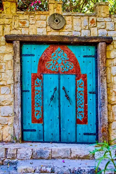 Джулис Израиль Октября 2021 Года Двери Территории Садов Эль Мона — стоковое фото