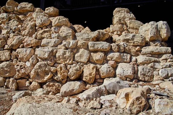 大卫城的考古遗址 揭示了耶路撒冷的出生地 位于古城东南部 靠近西墙的奥菲尔山 现在在阿拉伯村庄Silwan的下面 — 图库照片