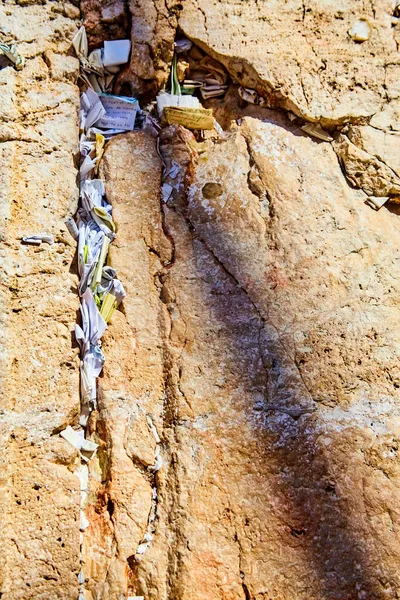 Sucatas Wailing Wall Western Wall Islã Como Buraq Wall Antiga — Fotografia de Stock