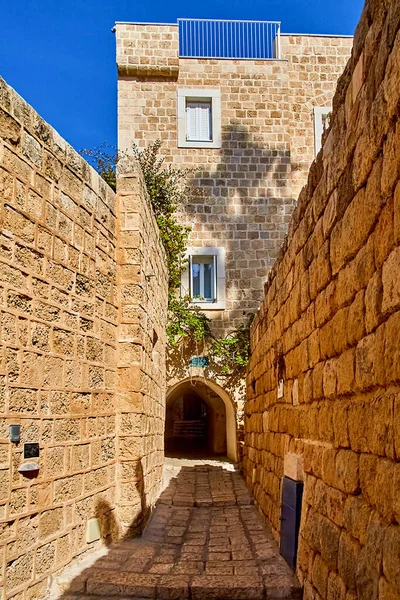 Atmosphère Antiquité Dans Une Des Rues Vieux Jaffa Les Rues — Photo
