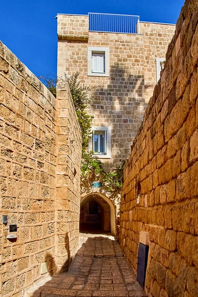 Atmosphère Antiquité Dans Une Des Rues Vieux Jaffa Les Rues — Photo