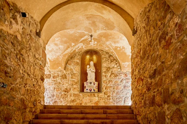 Kudüs Srail Kasım 2021 Avusturya Kutsal Aile Bakımevi Nin Girişindeki — Stok fotoğraf