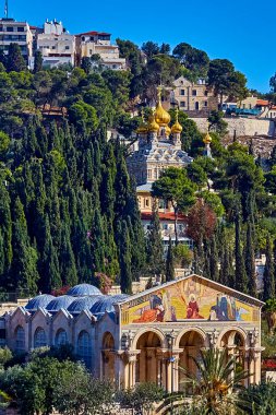 Tüm uluslar Kilisesi ve Meryem Magdalalı Manastırı Zeytin Dağı, Kudüs, İsrail 'de