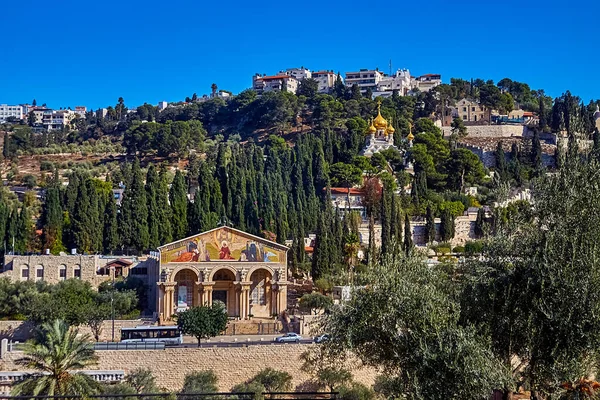 Jeruzalem Israël November 2021 Zicht Kerk Van Alle Volkeren Maria — Stockfoto