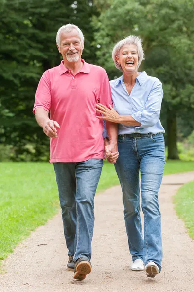 Wandelen in het park — Stockfoto