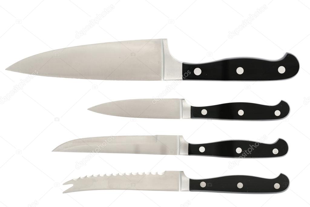 Group of kitchen knifes