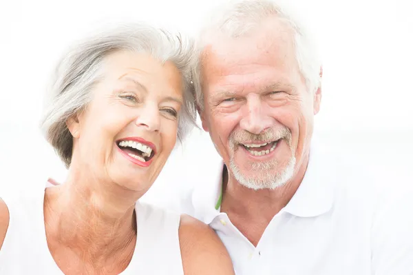 Feliz pareja de ancianos —  Fotos de Stock