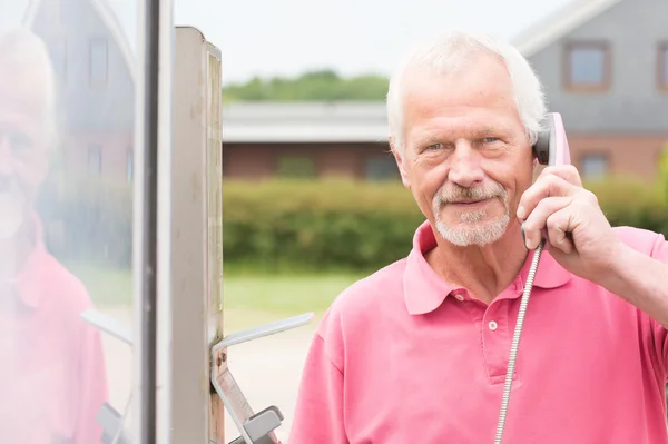 Am Telefon — Stockfoto