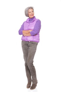 gülümseyen kadın kıdemli