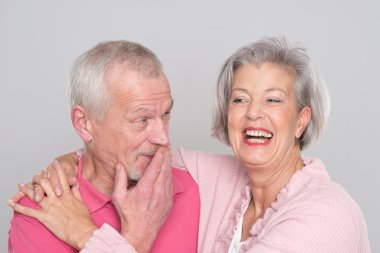 Mutlu yaşlı çift.