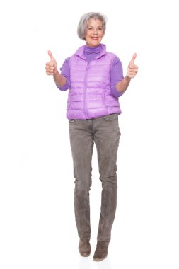 gülümseyen kadın kıdemli