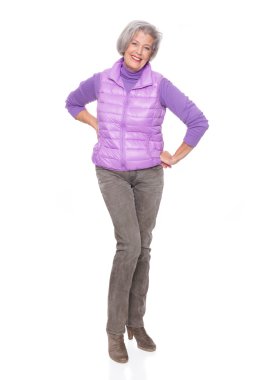 gülümseyen kadın kıdemli