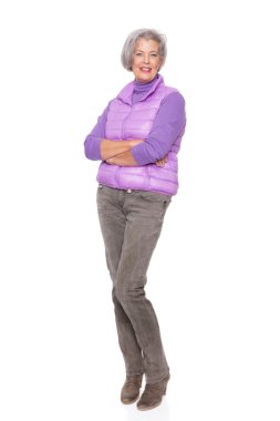 gülümseyen kadın kıdemli