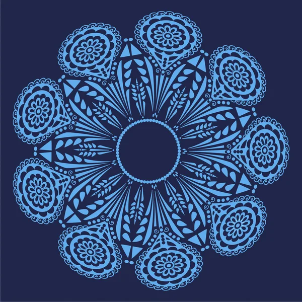 Patrón circular Blu — Vector de stock