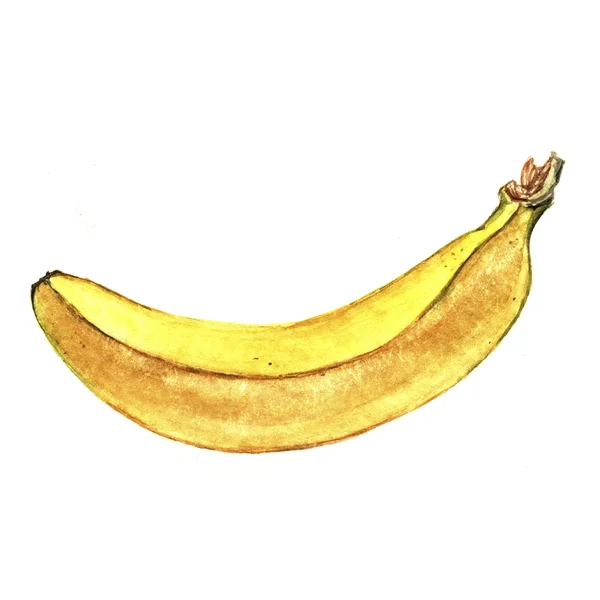 Akwarela banan — Zdjęcie stockowe