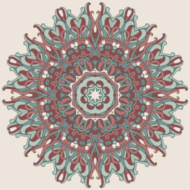 bir daire içinde etnik süsleme