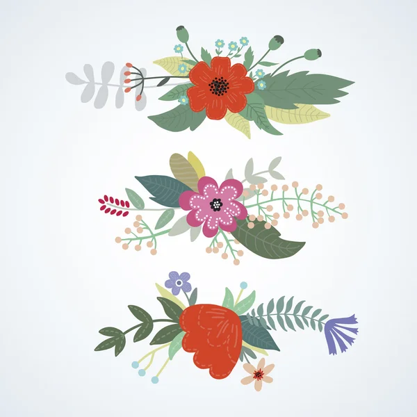 Vintage flowers — Stock Vector