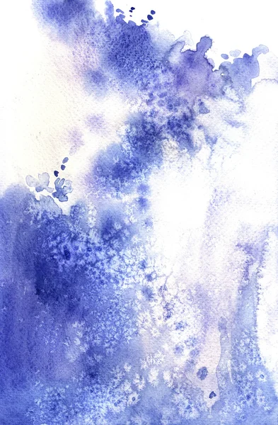 Blue background with watercolor effects — Stock Photo, Image