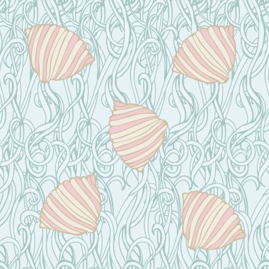 kabukları ile dekoratif desen