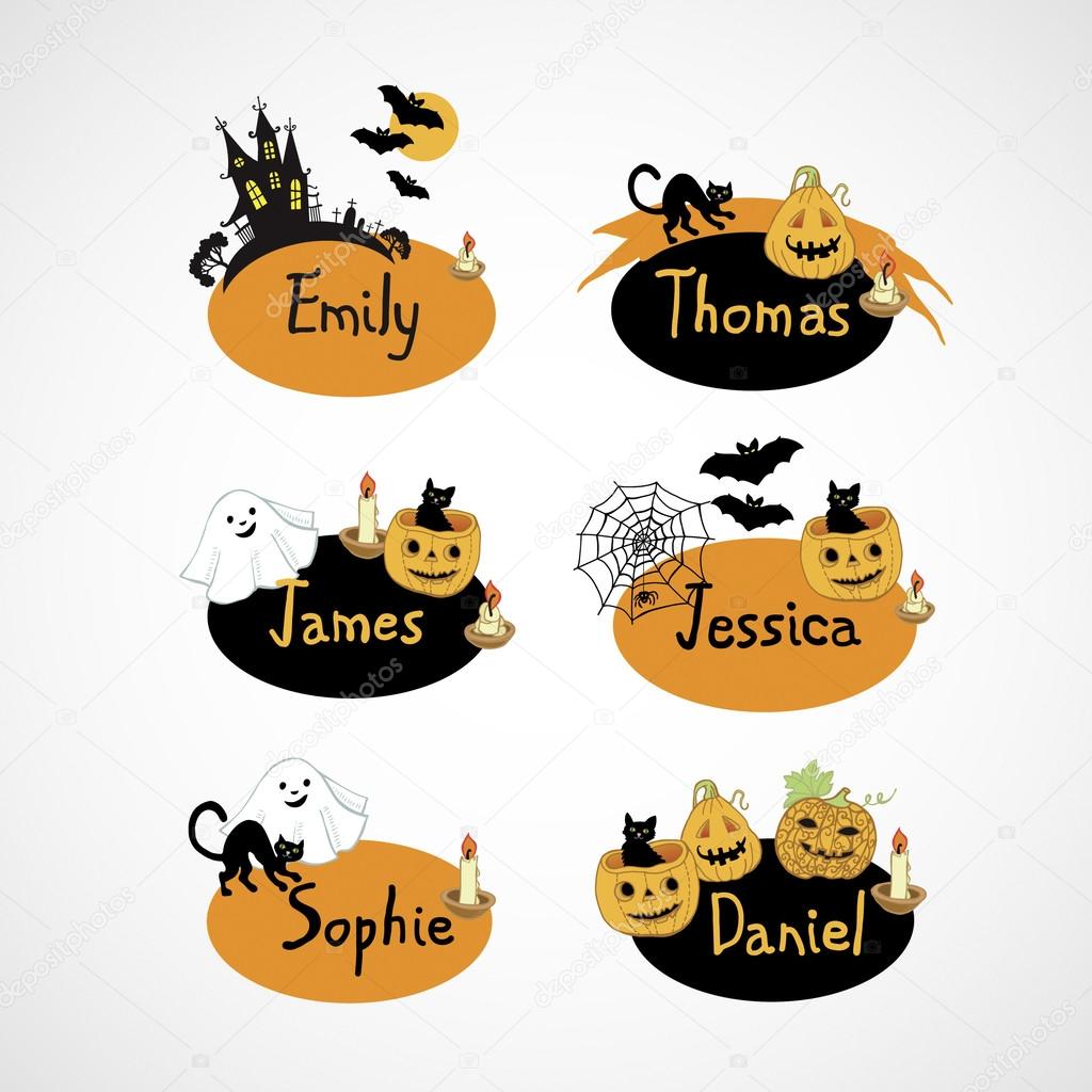 Name cards for Halloween party