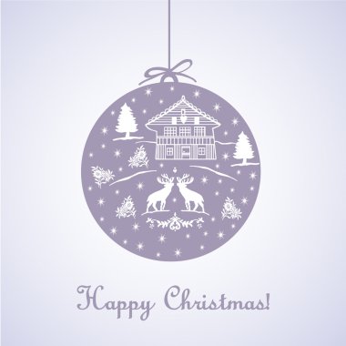 kartı ile Noel motifleri tyrolean