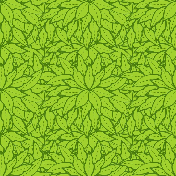 Άνοιξη μοτίβο με πράσινα φύλλα. — Διανυσματικό Αρχείο