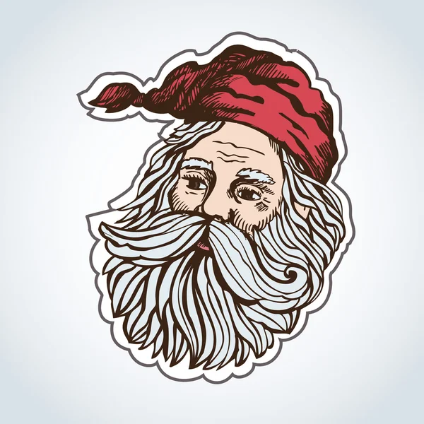 Ilustración vectorial con Santa Claus . — Vector de stock